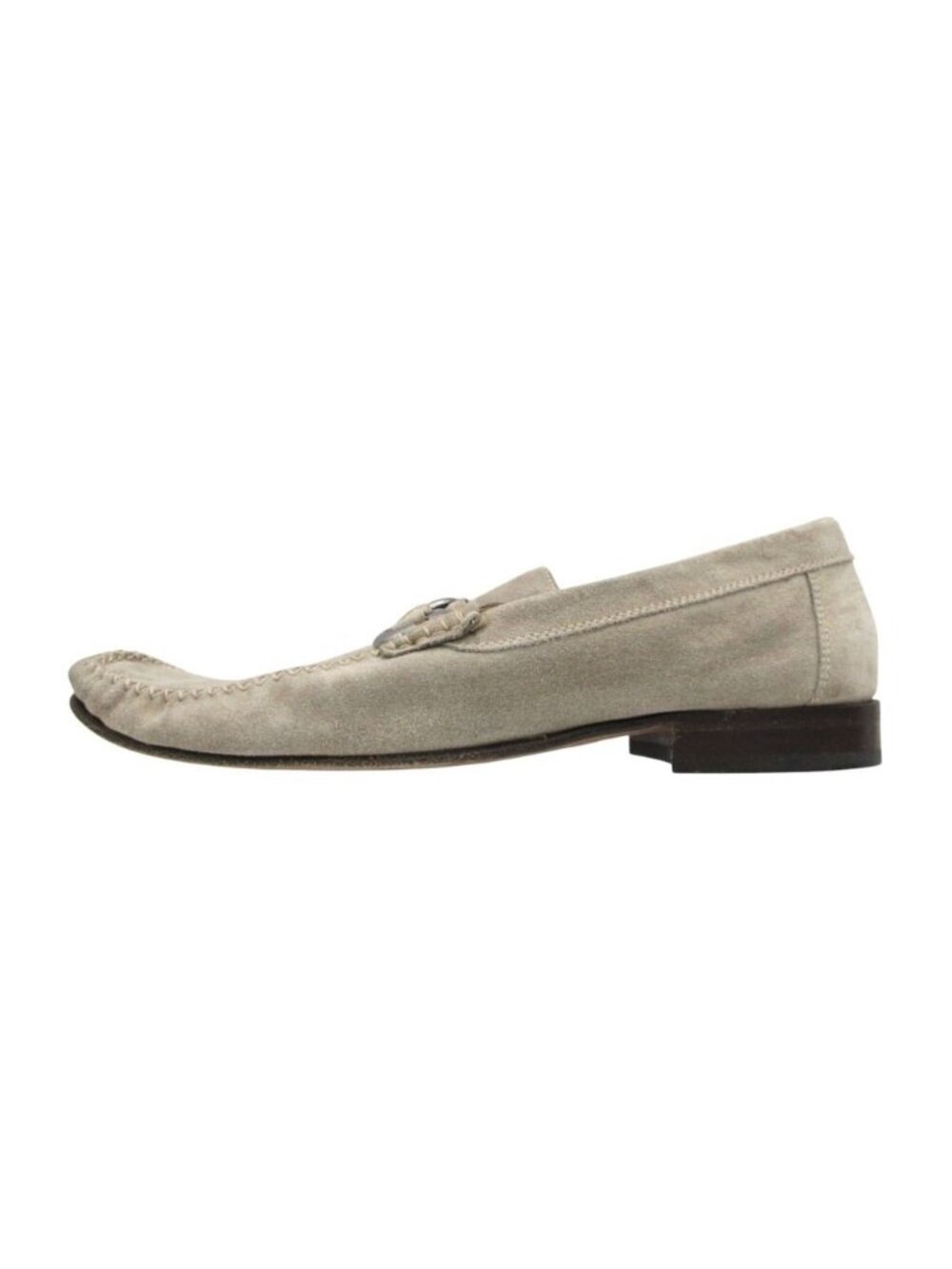 Dolce & Gabbana Loafers Bit Logo Suede Leather Slip-on Shoes Pastel Green 7